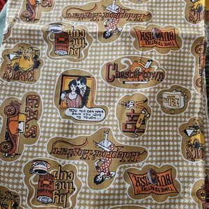 Vintage Style Graphic Fabric